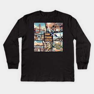 USA CITY - SAN FRANCISCO - TRAVEL -1 Kids Long Sleeve T-Shirt